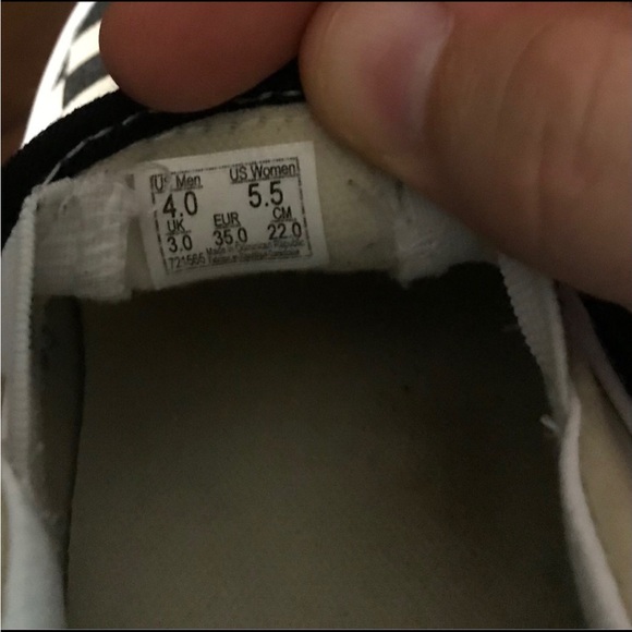 Vans checkered slip ons Men- 4, Women 5.5 - Picture 6 of 6